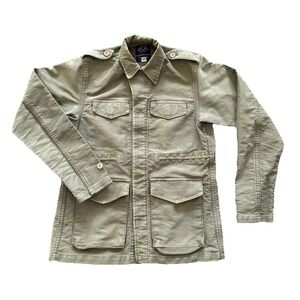 Bleu de Paname Chore Jacket Men's Small Olive Green French Workwear Field Jacket